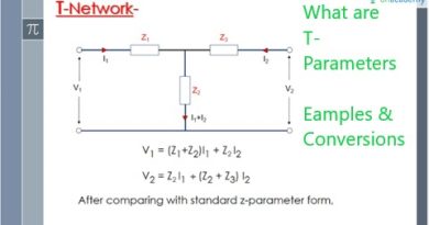 T Parameters -  Examples & Conversion of T Parameters to Other Parameters)