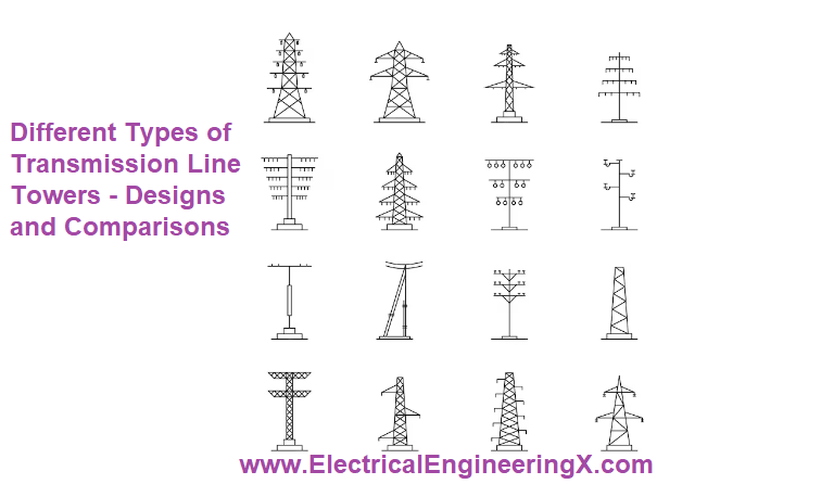 Different Types of Transmission Line Towers - Designs and Comparisons